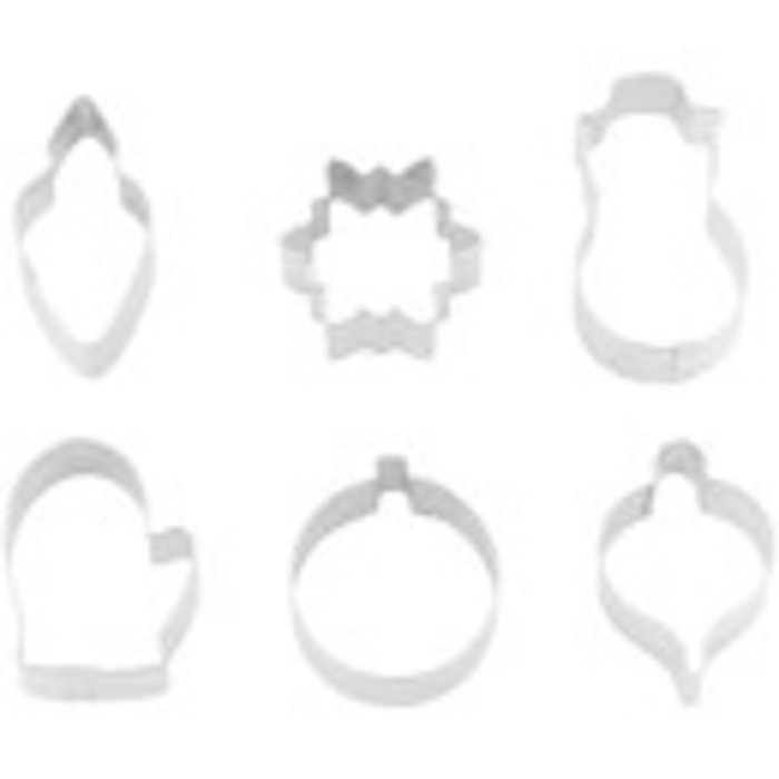 Mini Christmas Cookie Cutter Set 6 Piece