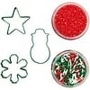 Christmas Cookie Cutter and Sprinkle Set  Green cutter set