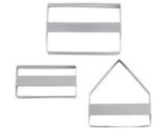 Gingerbread House Cookie Cutter 3 Piece Set by Wilton