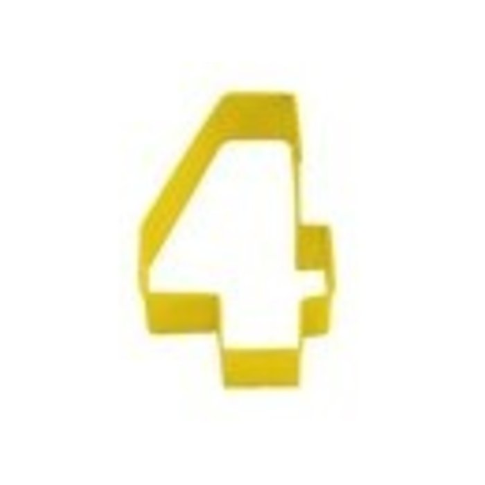 Number 4 Shaped Cookie Cutter by R&M