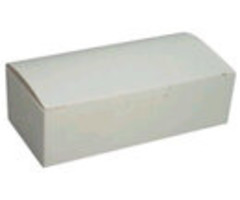 White candy boxes 1/2 pound 6 per order. sku 1080