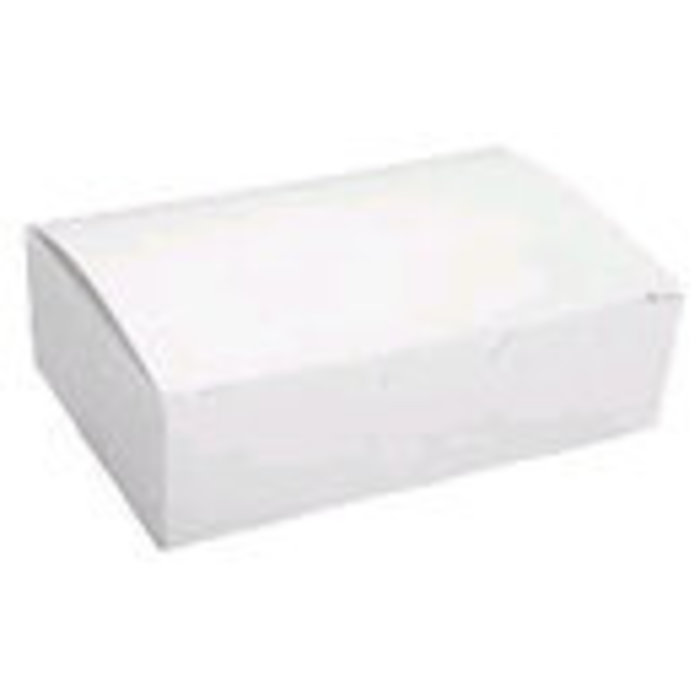 White candy boxes 1-1/2 pound 6 per order. sku 1150