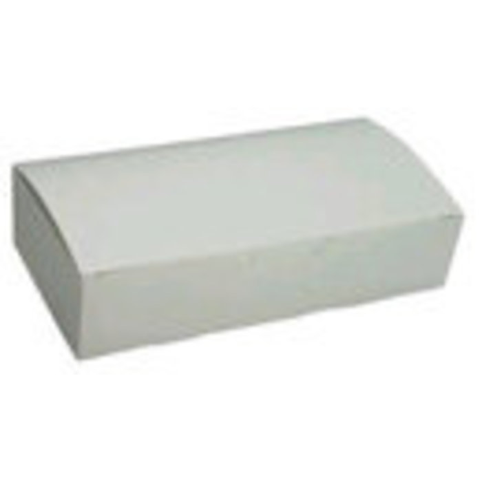White candy boxes 2 pound 6 per order. sku 1180