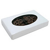 White Candy Box with Window Cover 1 pound 2 Piece Box 1 Layer