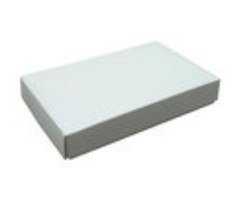 White Cover Candy Box 1/2 Pound 2 Piece Box 1 Layer 1370 c