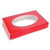 Red Cover With Window Candy Box 1/2 Pound 2 Piece