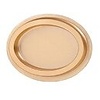 Oval Candy Gift Box Gold with Clear Lid