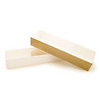 Rectangular Poly Lined Clear Lid Box with White Base