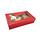 Cookie Box - Grease Resistant - Red with Window