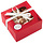 Red Foil Christmas Cookie Boxes