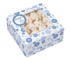 Blue Snowflake Christmas Cookie Boxes