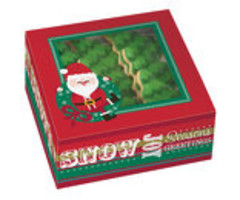 Season's Greeting Christmas Cookie Boxes