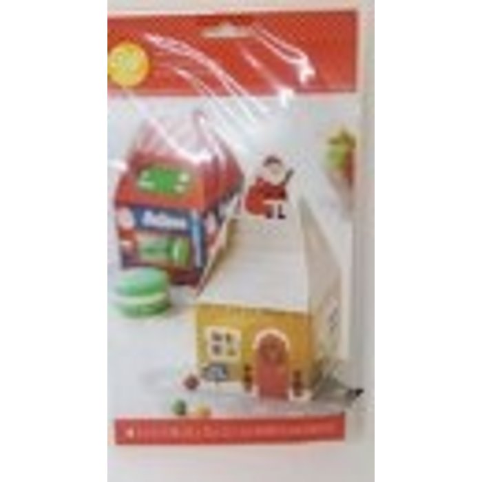 Santa House Shaped Christmas Treat Boxes