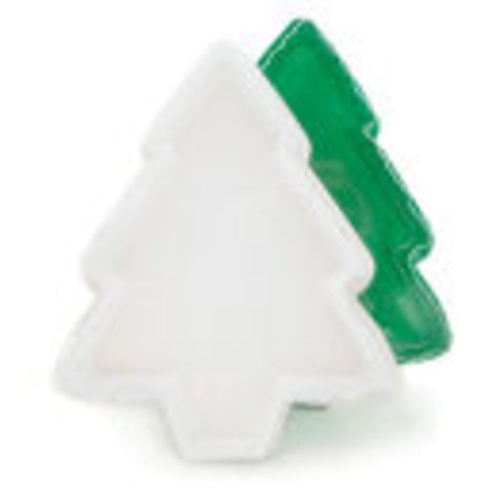 Green Christmas Tree Candy box with a clear lid