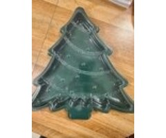 Green Tree Plastic Cookie Container