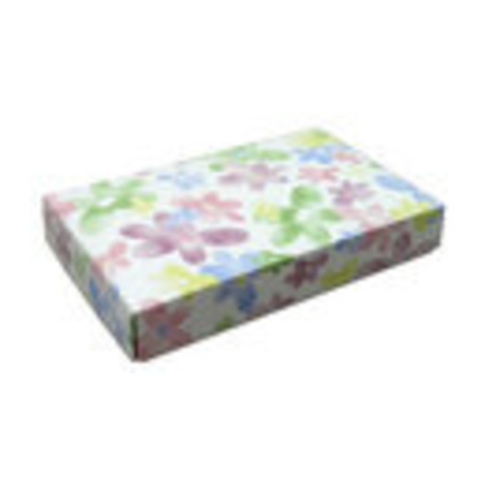 Easter Candy Gift Box Daisy Print 8 oz Square with Insert