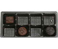 8 Cavity Brown Plastic Tray