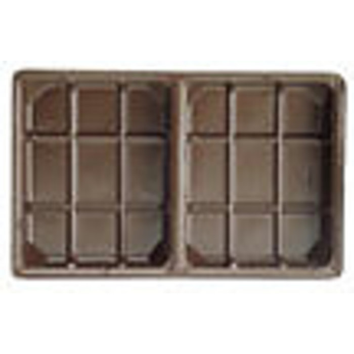 Fudge tray Brown