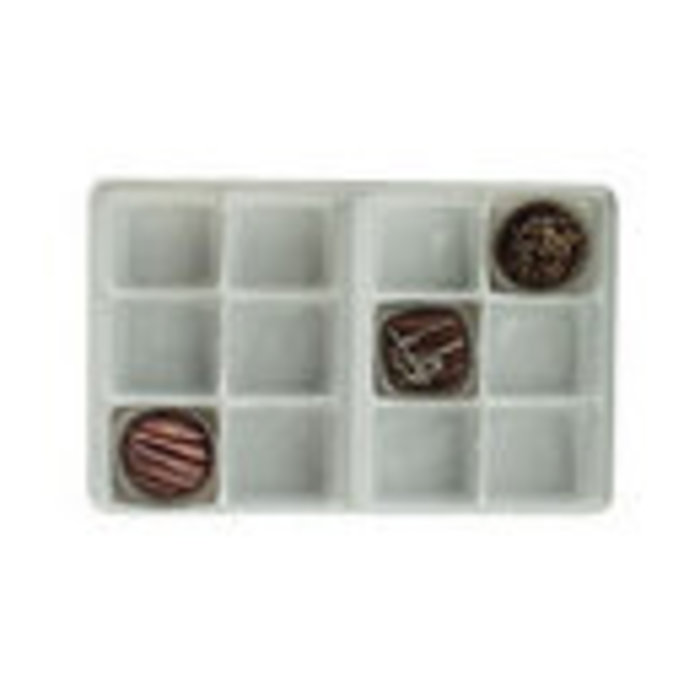 1/2# White Plastic Tray 12 Cavity