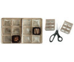 1/2# Gold Plastic Tray 12 Cavity