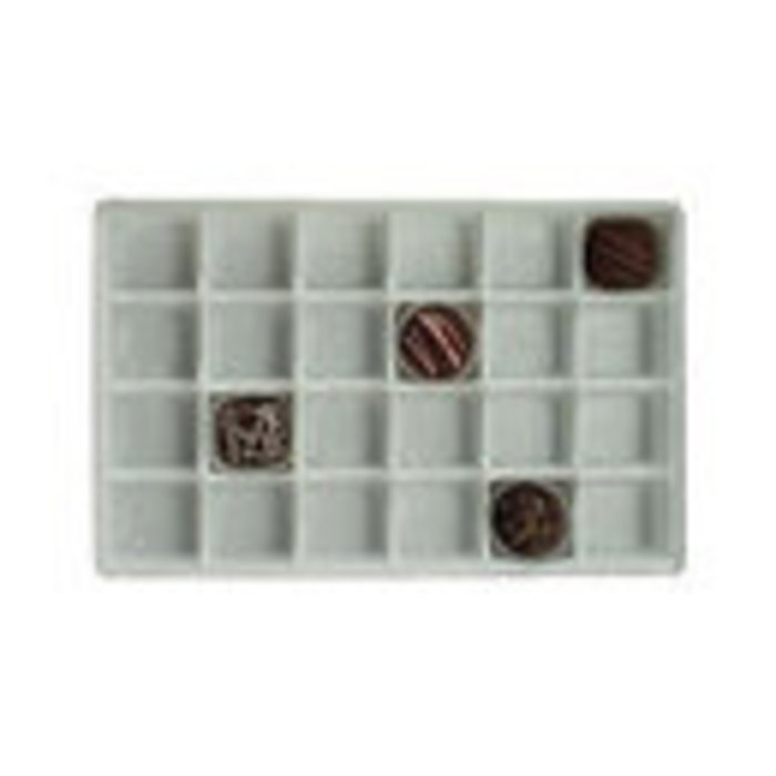 1# White Plastic Tray 24 Cavity