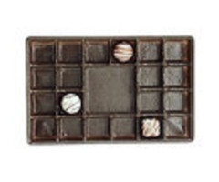 1# Brown Plastic Tray 21 Cavity