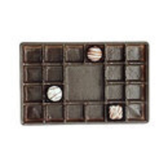 1# Brown Plastic Tray 21 Cavity