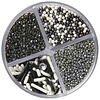 Halloween 4 Cell Silver Sprinkle Mix