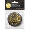 Spiderweb Foil Halloween Cupcake Liners 24 count