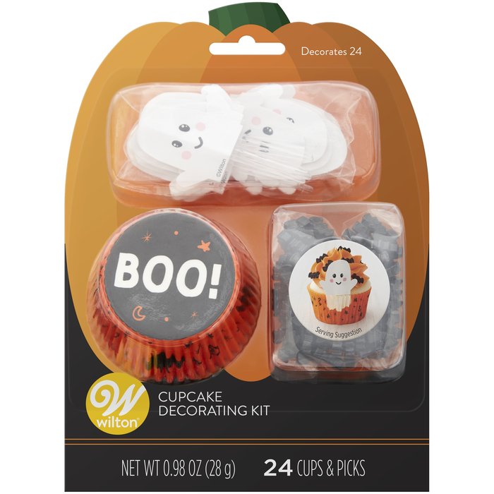 Bat and Ghost Halloween Cupcake Decorating Kit