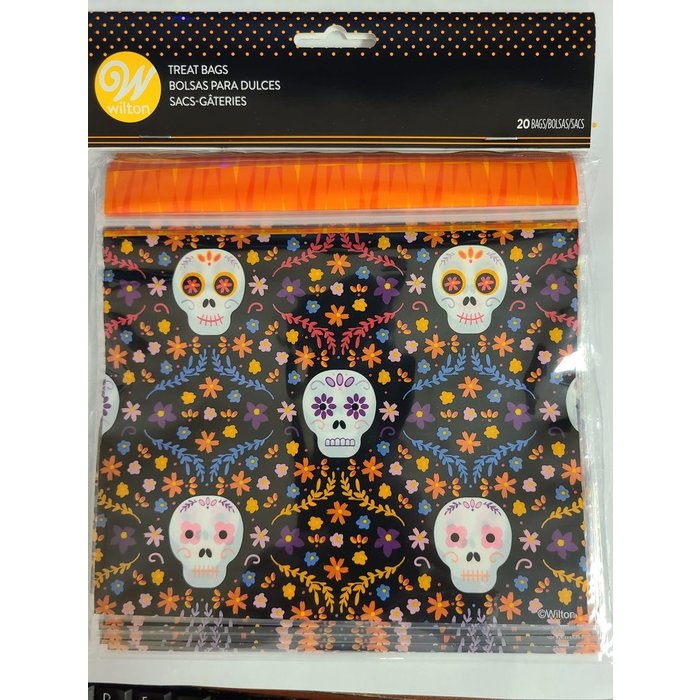 Day of the Dead Resealable Halloween Treat Bags