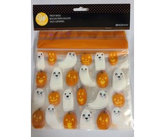 Ghost and Jack-O-Lantern Resealable Halloween Treat Bags
