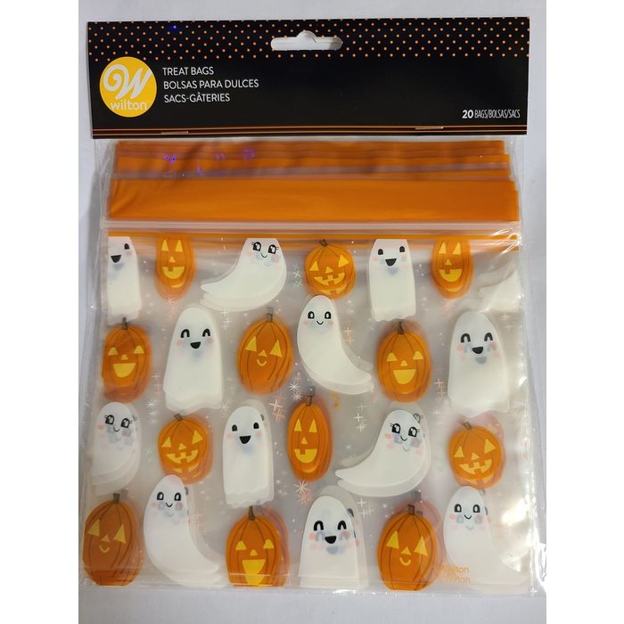 Ghost and Jack-O-Lantern Resealable Halloween Treat Bags