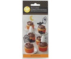 Moon, Bat, Ghost and Tombstone Treat Toppers