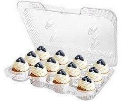 Mini 12 Ct Plastic Cupcake Box