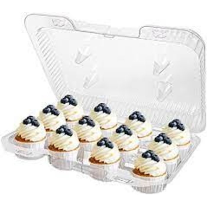 Mini 12 Ct Plastic Cupcake Box