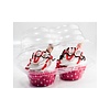 2 Ct Plastic Cupcake Box