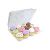 12 Count Plastic Standard Size Cupcake Box