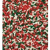 Red and Green Jimmies Cookie Sprinkles 1 Cup