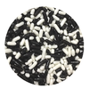 Black and White colored Cupcake and Cookie Sprinkles Jimmies  1 oz