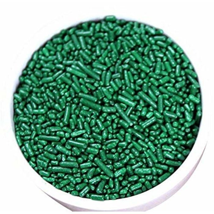 Green Cupcake Sprinkles - Cookie Sprinkles  1 oz Jimmies