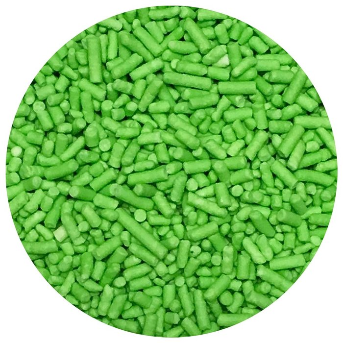 Lime Green Jimmies Cookie Sprinkles 1 Cup