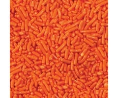 Orange Jimmies Cupcake and Cookie Sprinkles  1 oz