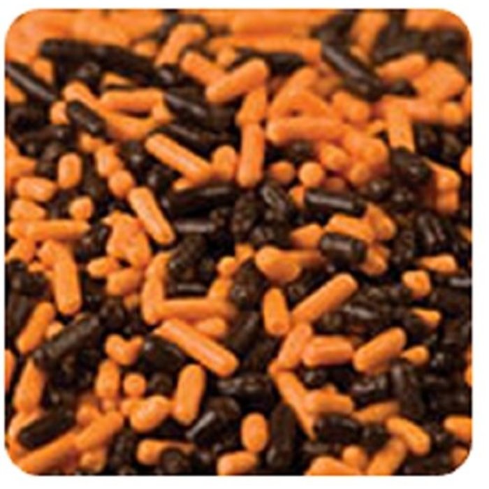 Brown and Orange Mix Jimmies 1 oz