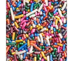 Rainbow Shimmer Jimmies Sprinkles 2 cups