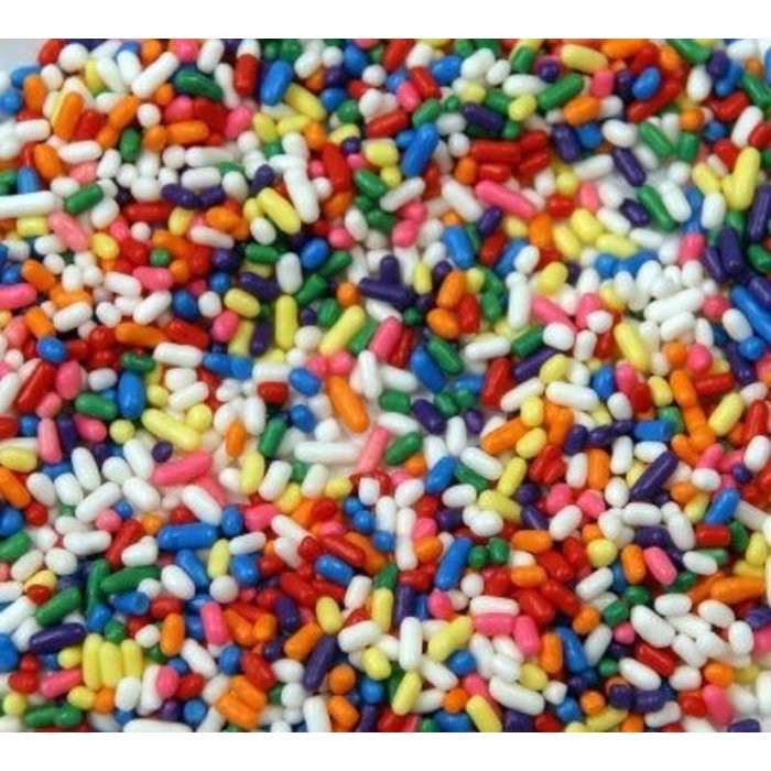 Multi Colored Bright Jimmies Cookie Sprinkles 1 Cup