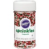 Christmas Pearlized Nonpareils Red, Green and White 3 oz