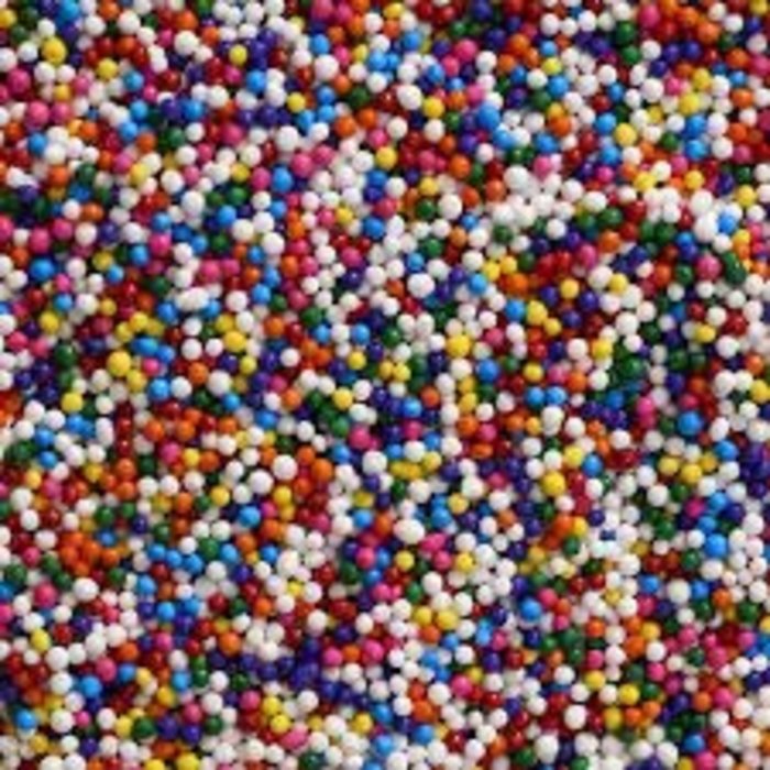 Multi Colored Nonpareils Cupcake and Cookie Sprinkles  1 oz