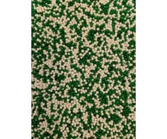 Green and White Nonpareils Cookie Sprinkles 1 Cup