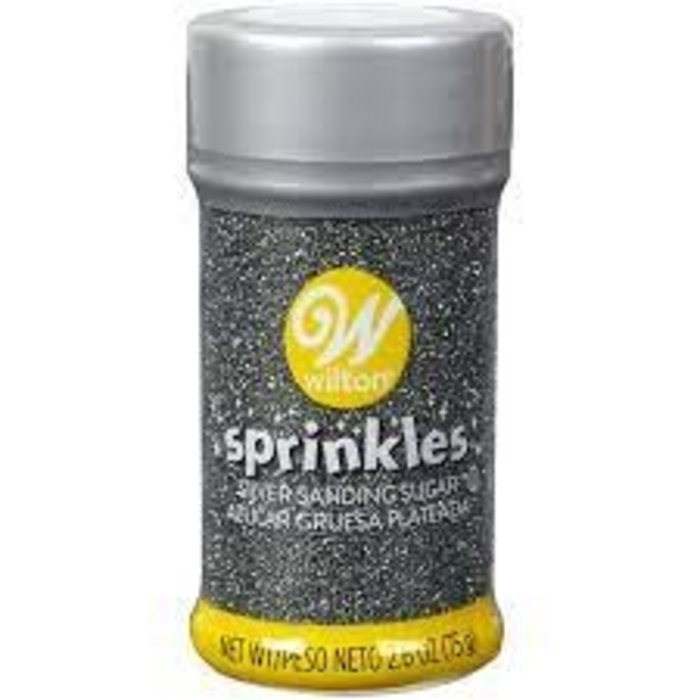 Silver Sanding Sugar 2.6 Ounce